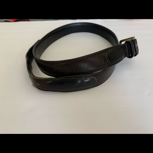 Mens dark brown coach leather belt - Picture 5 of 5